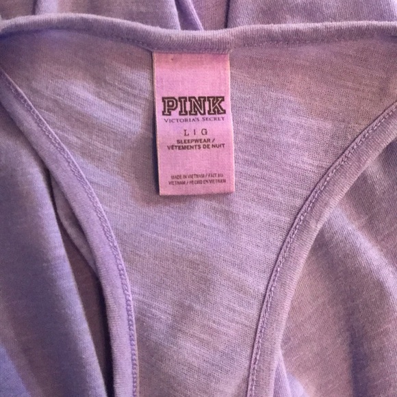 Victoria’s Secret Pink Purple Flowy Hi-Lo Tank Top - Picture 5 of 7